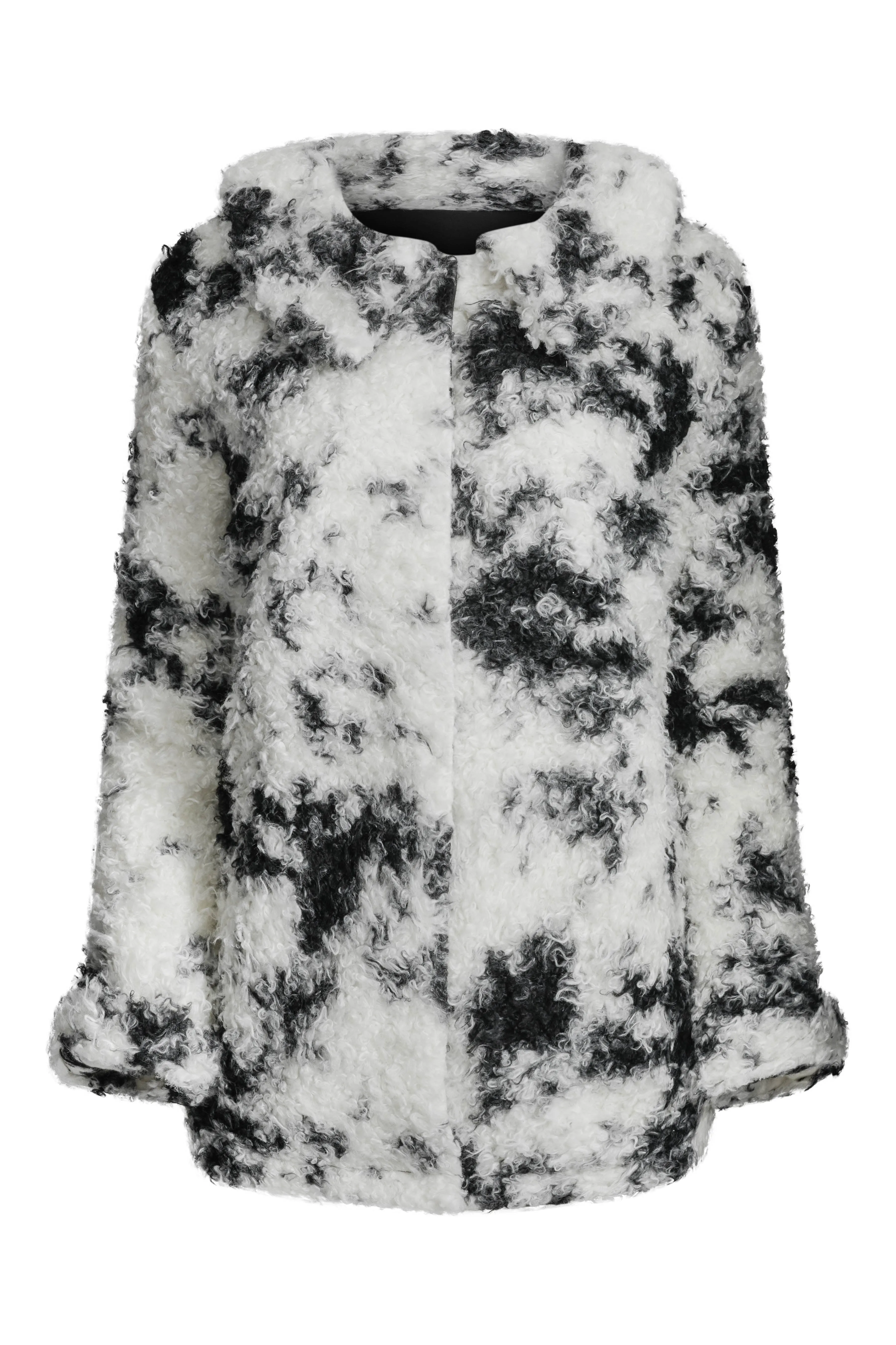 'Shearling' Cow Print Coat