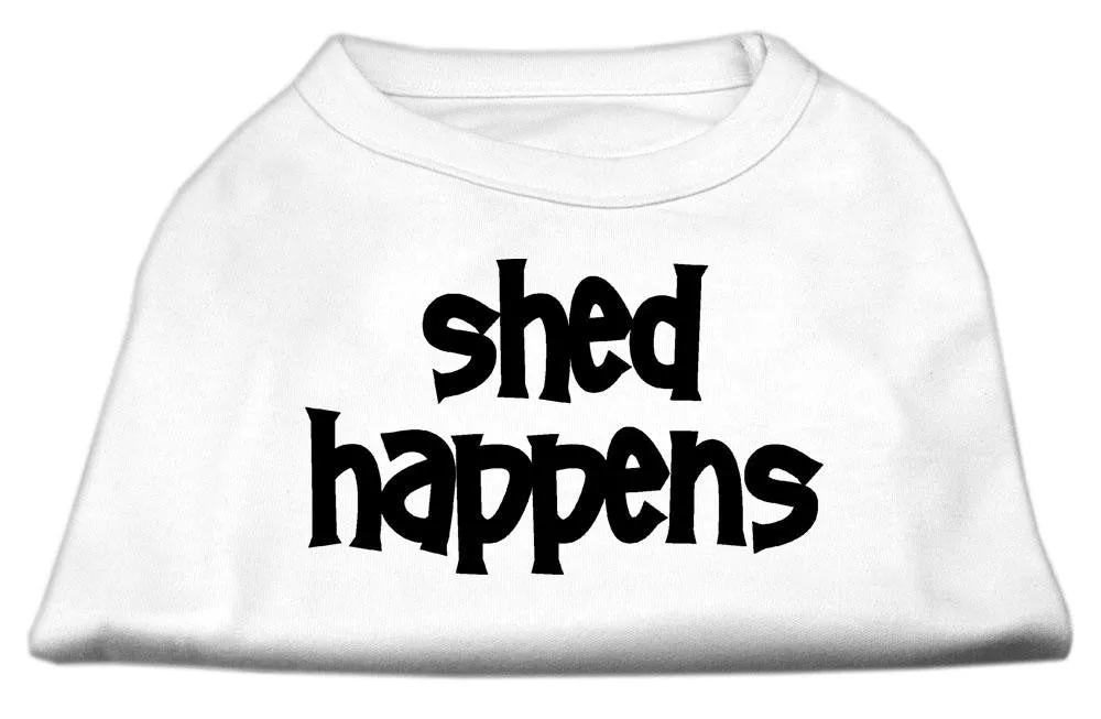 Shed Happens Screen Print Shirt White XXXL (20)