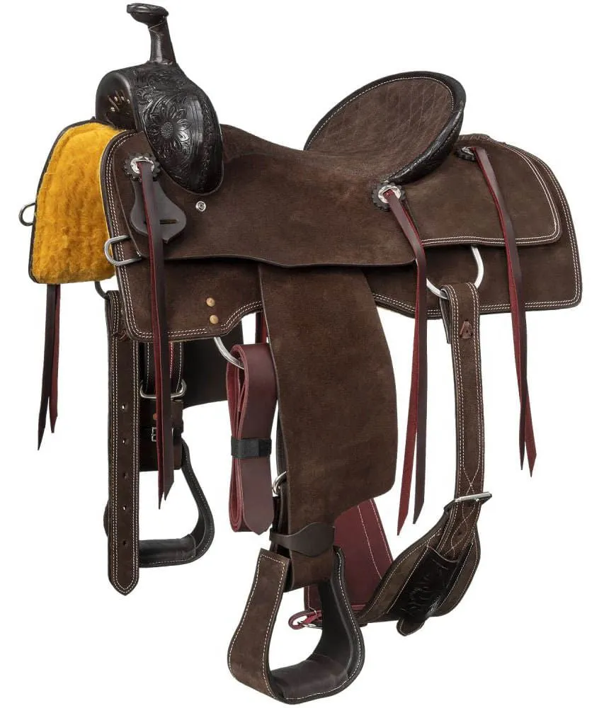 Silver Royal Youth Ranger Ranch Saddle, Brown