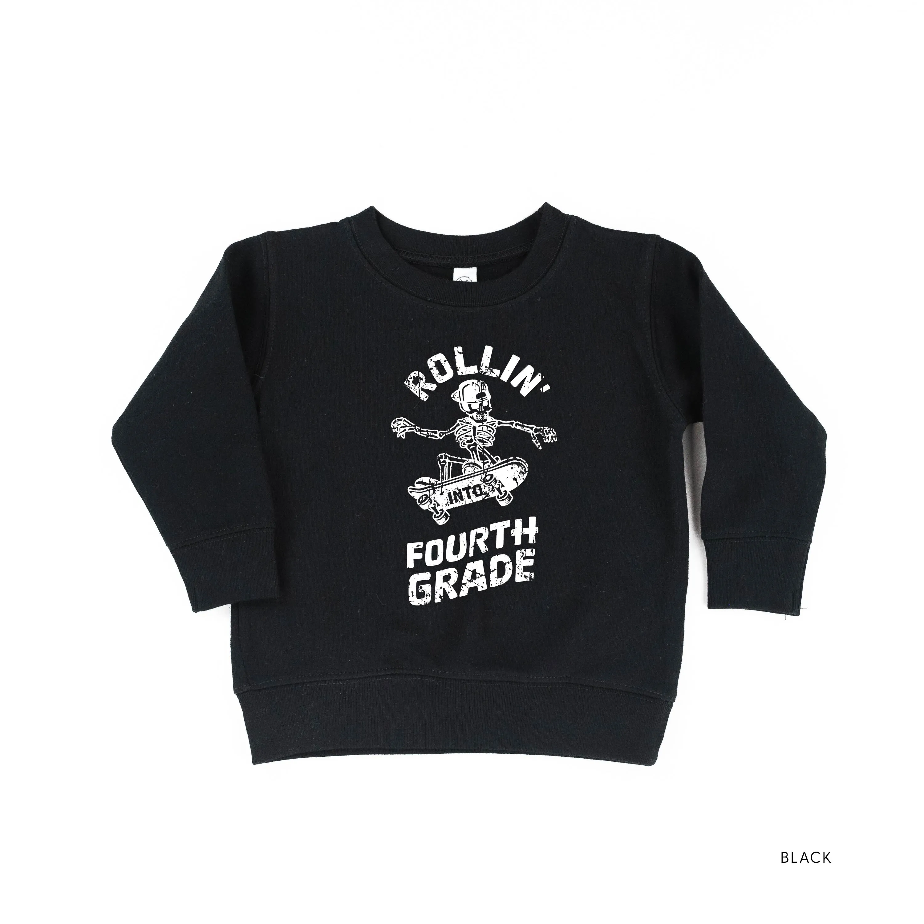 Skateboarding Skelly - Rollin' into Fourth Grade - Child Sweater