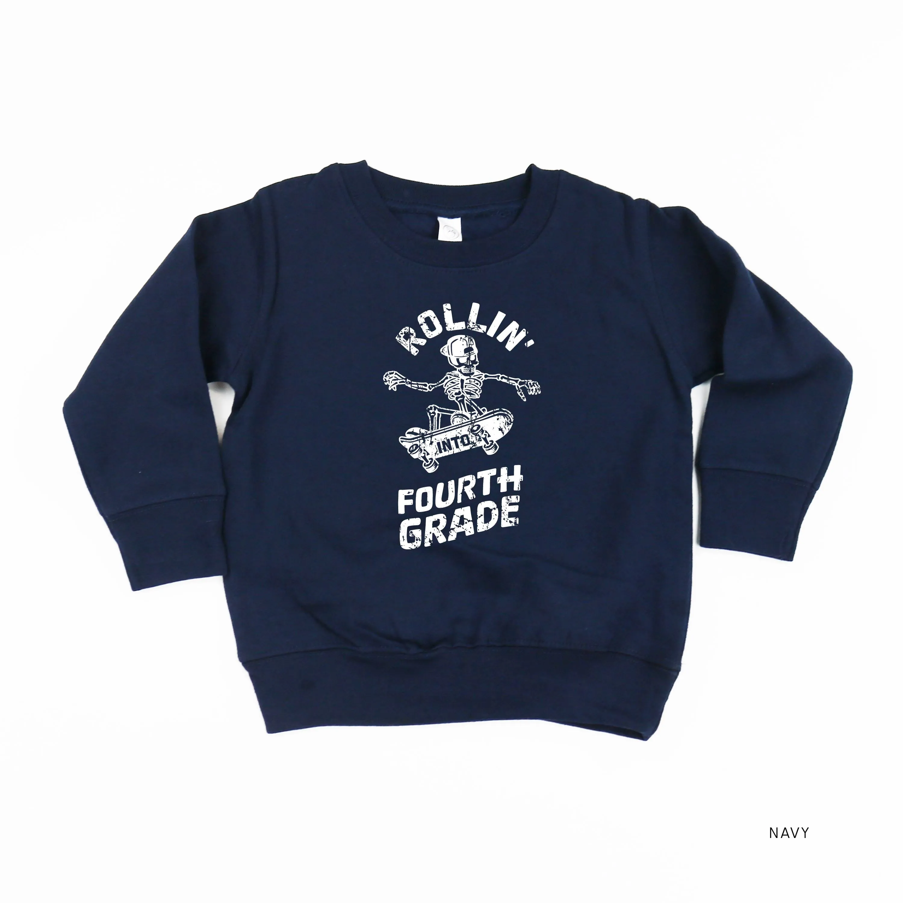 Skateboarding Skelly - Rollin' into Fourth Grade - Child Sweater