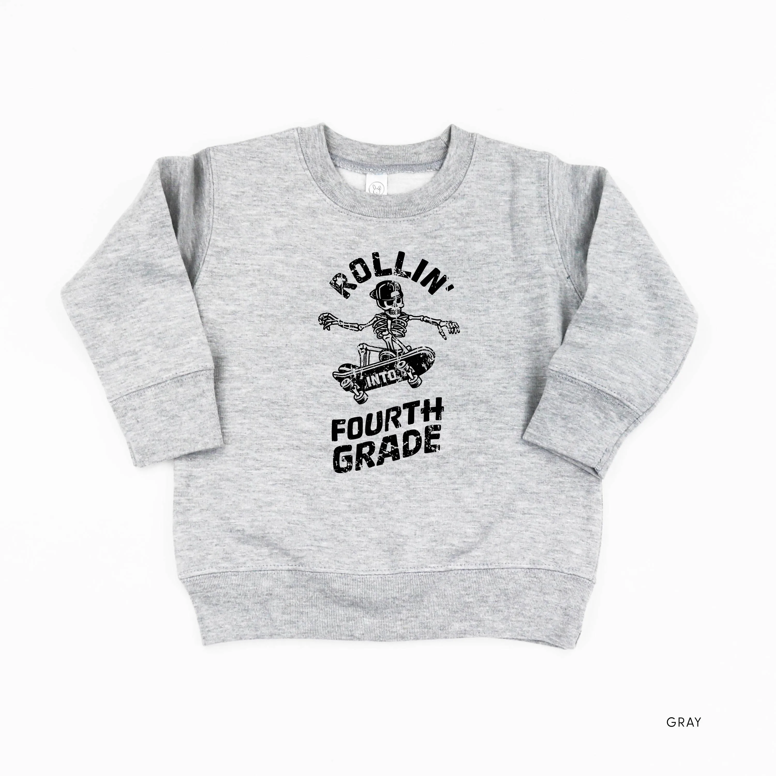 Skateboarding Skelly - Rollin' into Fourth Grade - Child Sweater