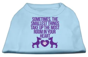 Smallest Things Screen Print Dog Shirt Baby Blue Sm (10)