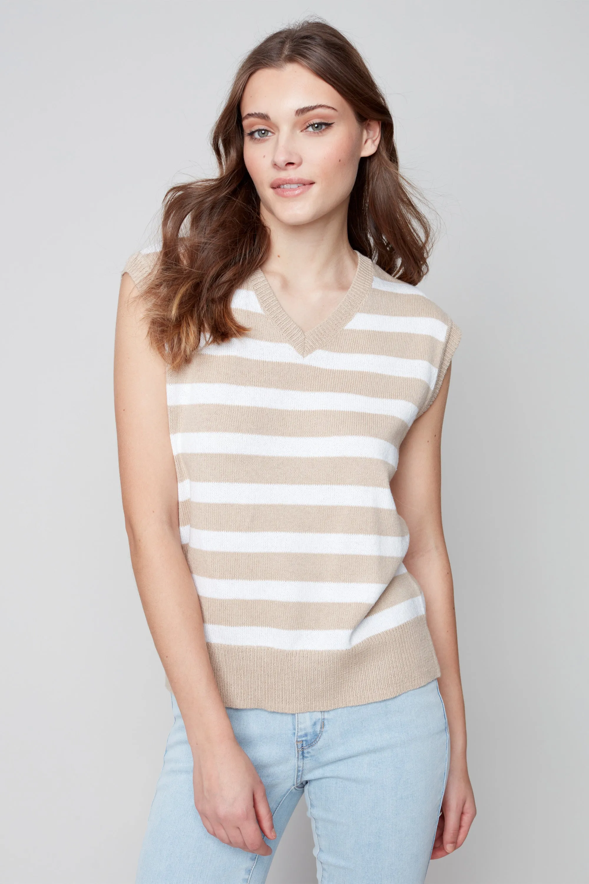 STRIPE SWEATER VEST