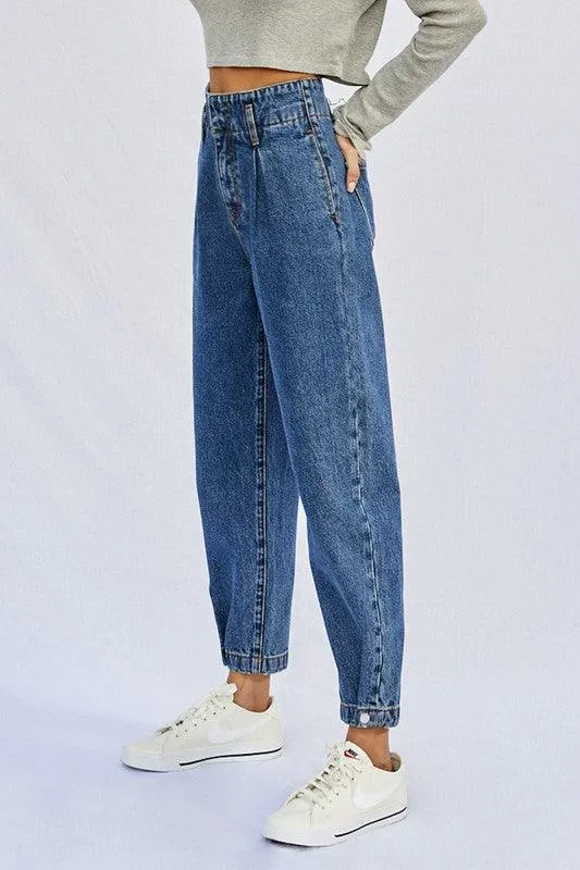 Super High Waist Balloon Jeans