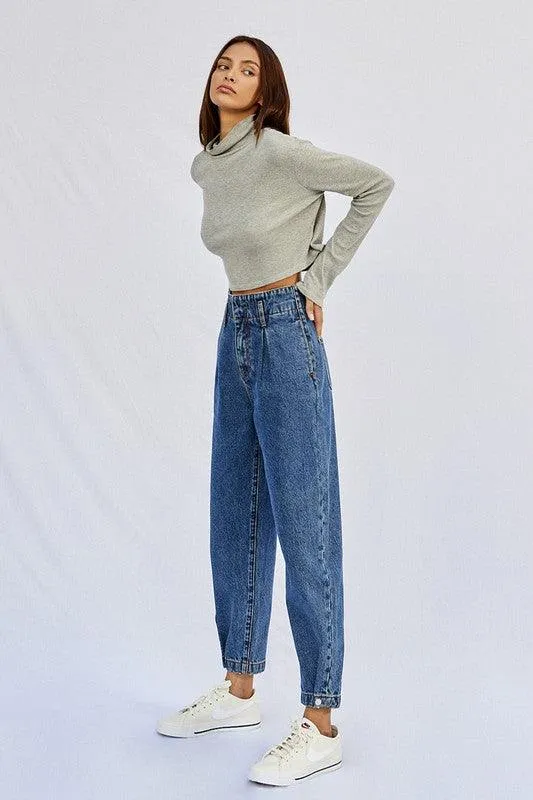 Super High Waist Balloon Jeans