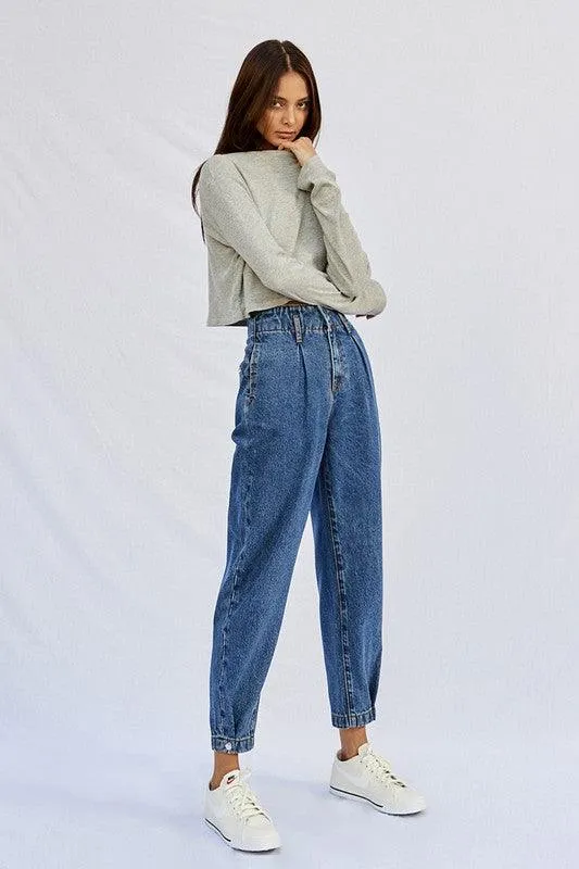 Super High Waist Balloon Jeans