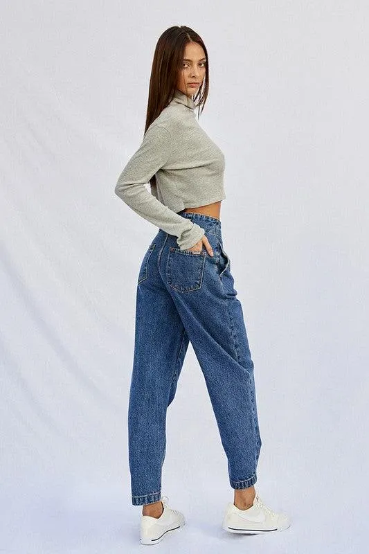 Super High Waist Balloon Jeans