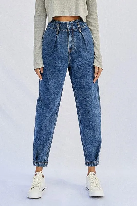 Super High Waist Balloon Jeans