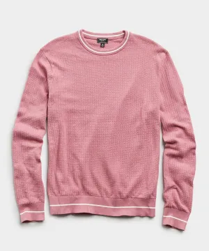 Textured Tipped Sweater in Pink