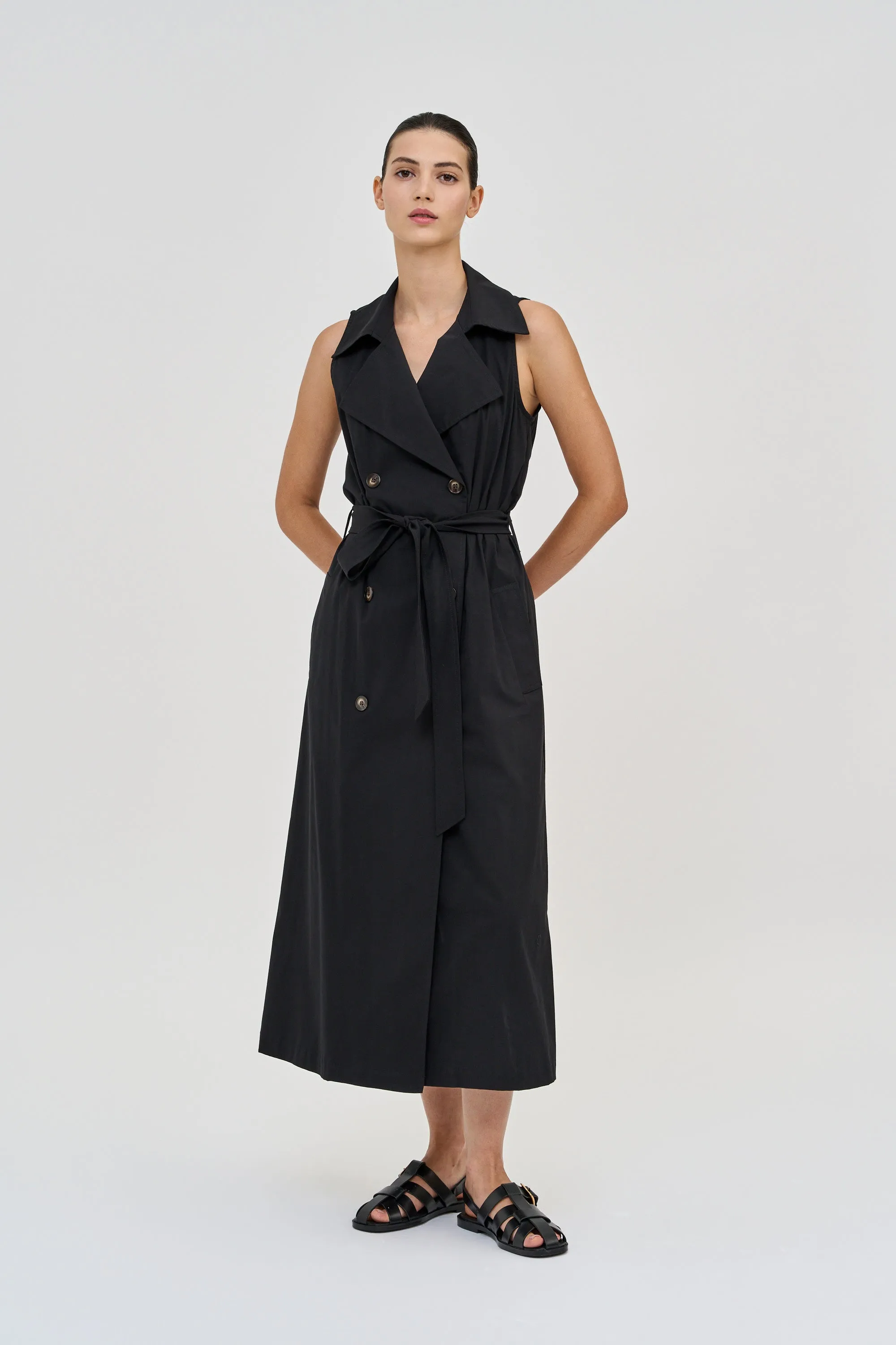 Trench Dress Black