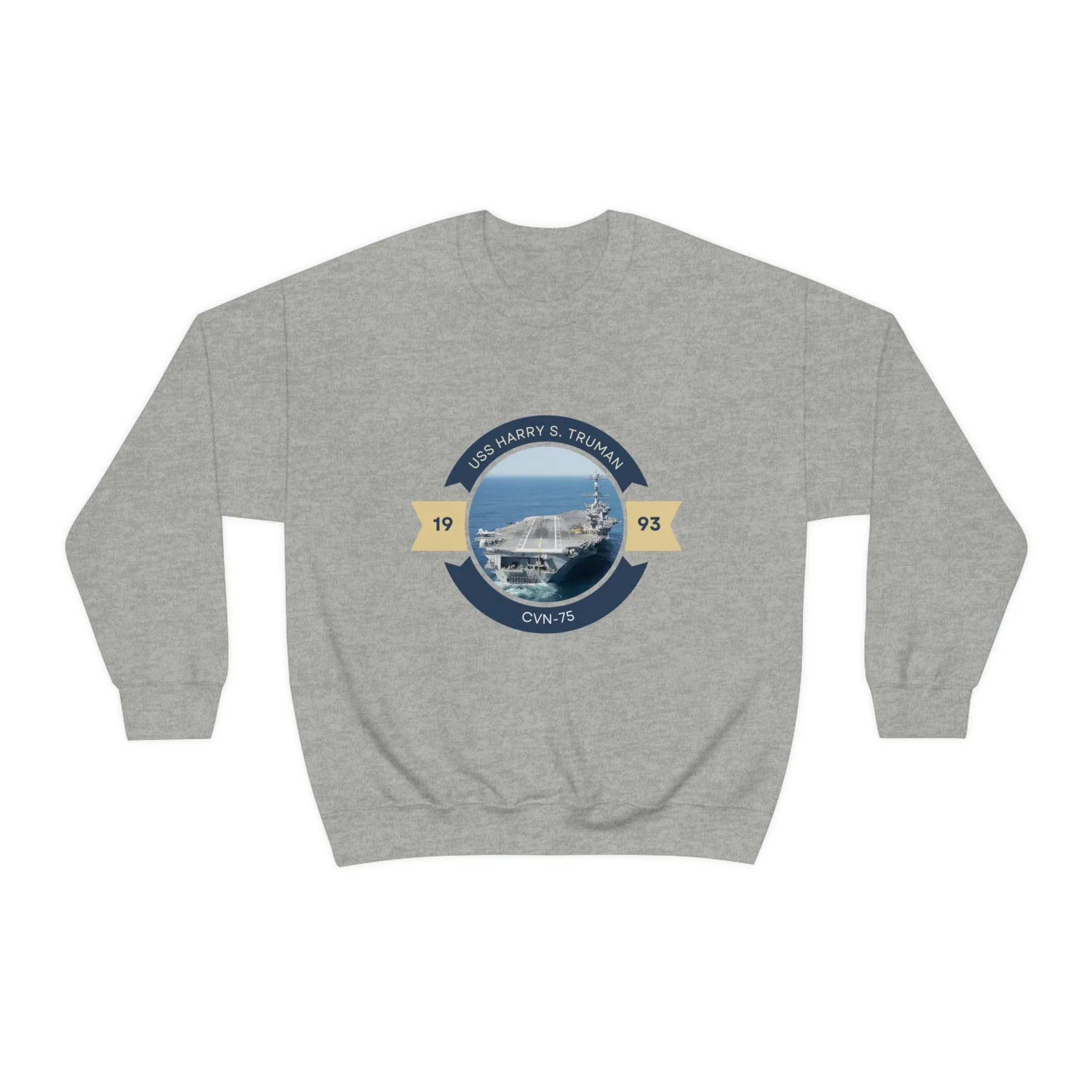 USS Harry S. Truman CVN-75 POD Navy Ship  Unisex Heavy Blend™ Crewneck Sweatshirt