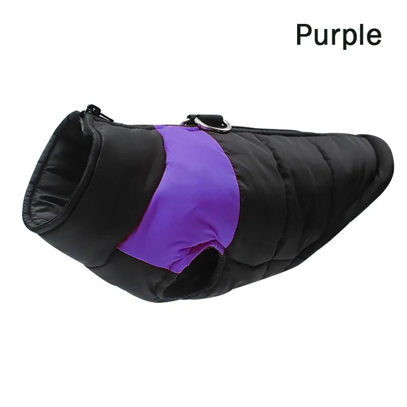 Waterproof Dog Clothes Zipper Jacket Coat For Small Medium Large Dogs Winter Warm Pet Clothing for Dog Costume Vest Apparel