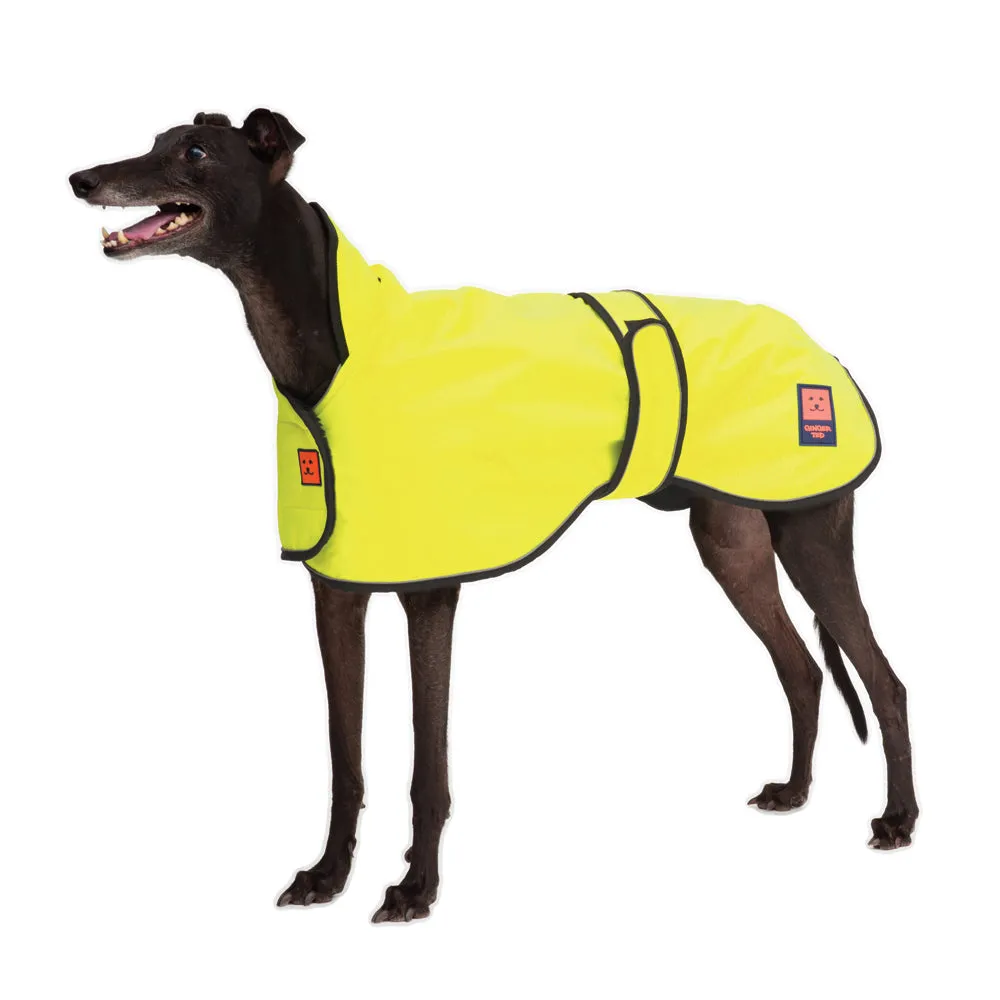 Waterproof Shower Greyhound Dog Coat with Warm Lining